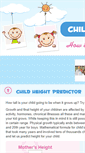 Mobile Screenshot of childheightpredictor.net